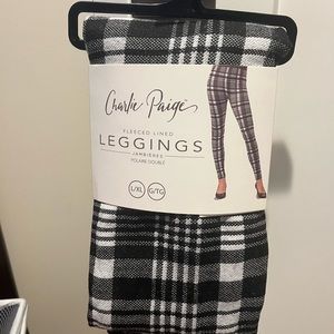 BNWT Charlie Paige fleece lined leggings